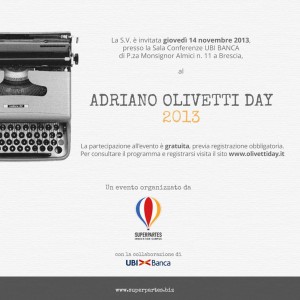 Adriano Olivetti Day a Brescia